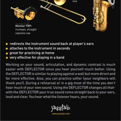 Jazzlab Deflector-Pro for Saxophone, Trumpet or Trombone