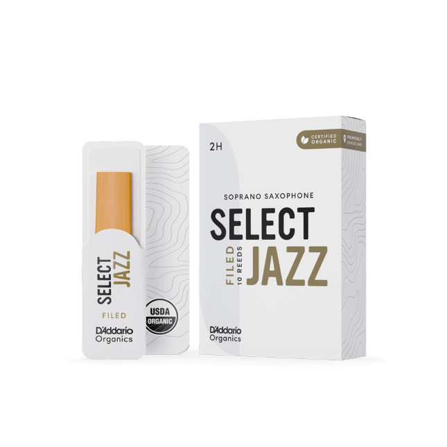 Select Jazz Organic Filed by D'Addario Soprano Saxophone Reeds (10 pack)