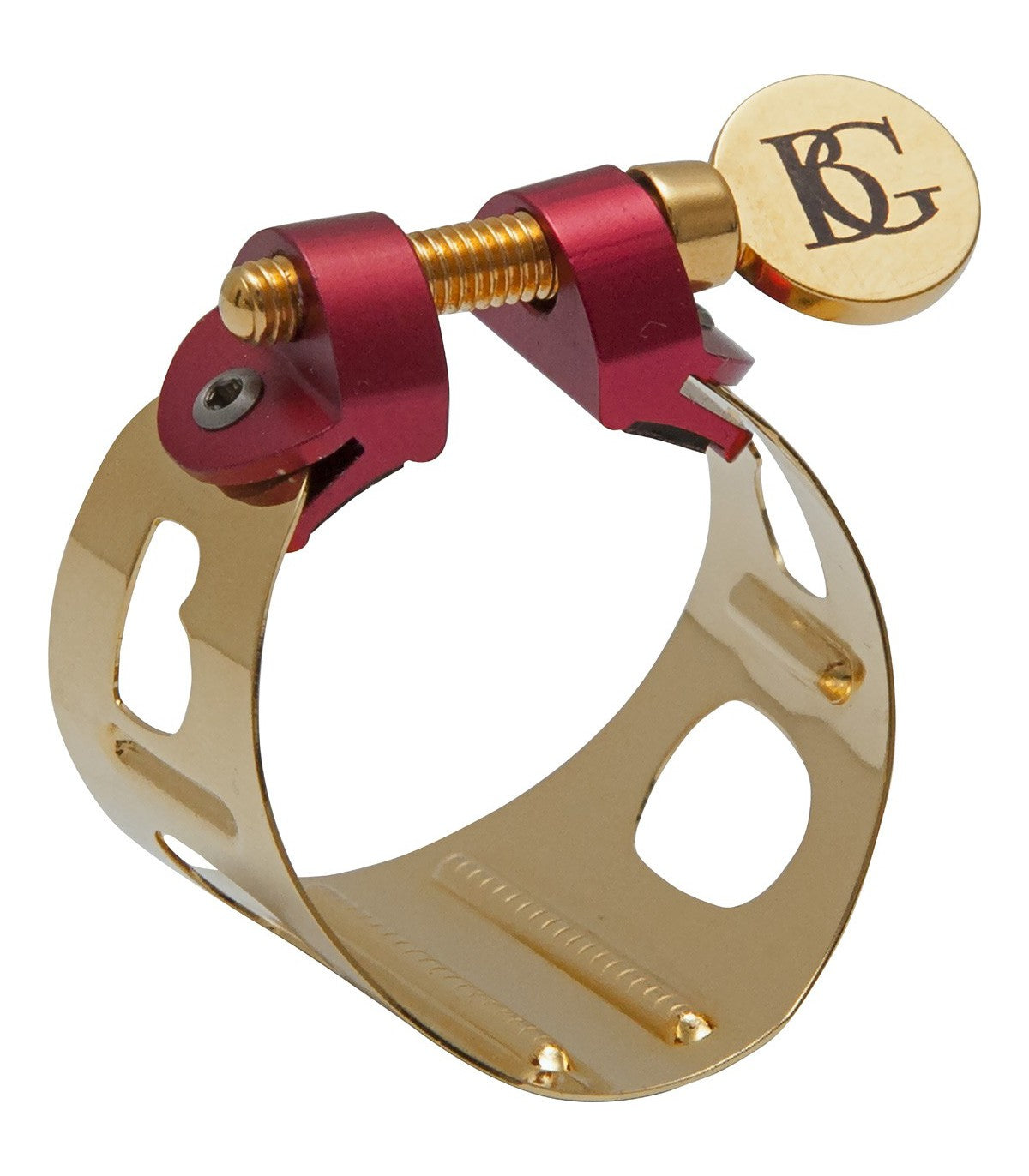 BG Duo Gold Lacquered Alto Saxophone / Bb Clarinet Ligature (LD0)