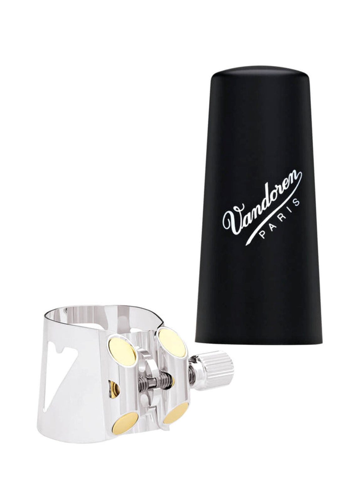 Vandoren Optimum Silver-Plated Bass Clarinet Ligature (LC04P)