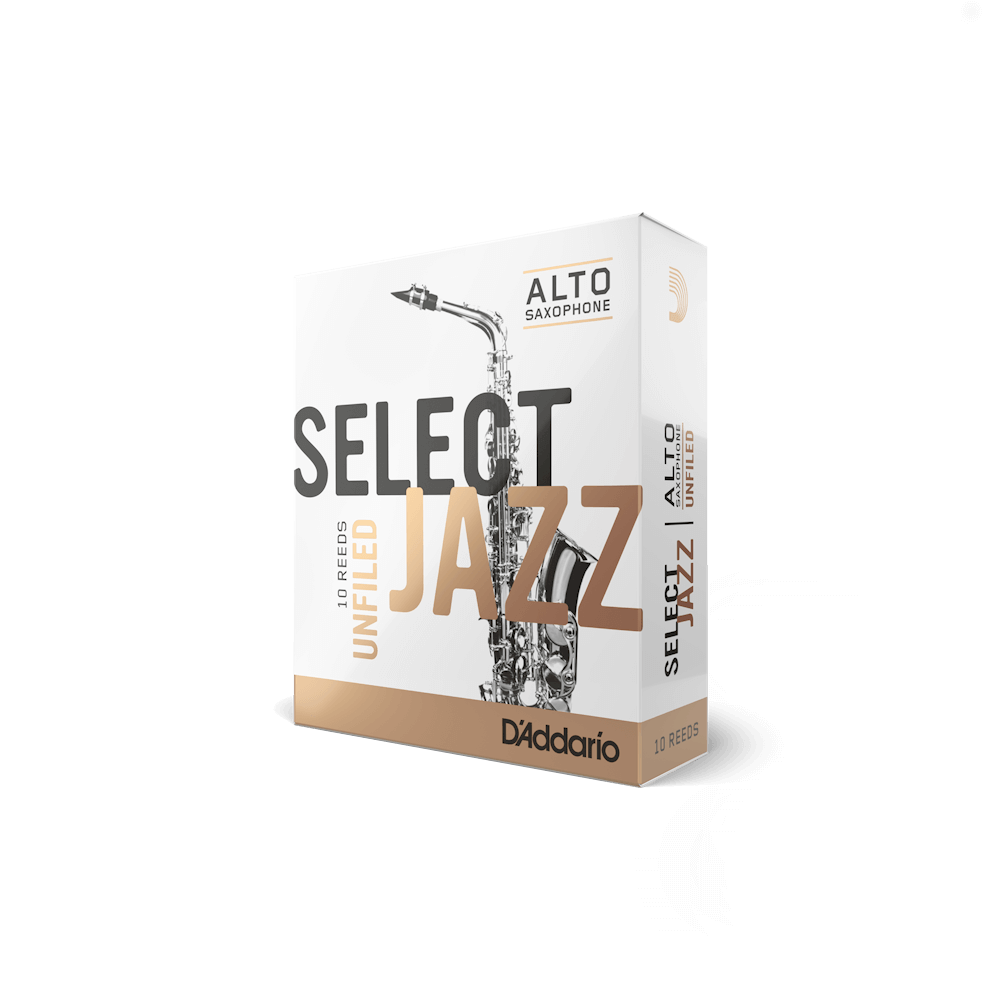 Select Jazz Organic Unfiled by D'Addario Alto Saxophone Reeds (10 pack)
