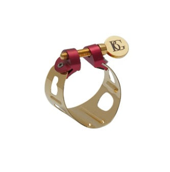 BG Duo Gold Lacquered Alto Saxophone / Bb Clarinet Ligature (LD0)