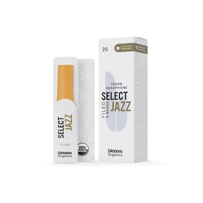 Select Jazz Filed by D'addario Tenor Saxophone Reed (5)