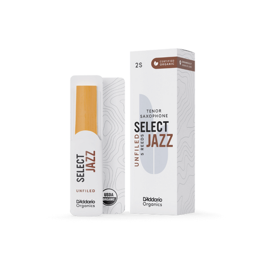 Select Jazz Un-Filed by D'addario Tenor Saxophone Reed (5)