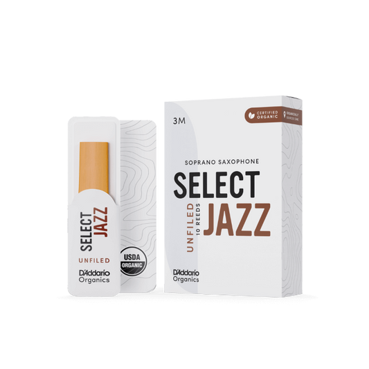 Jazz Select Un-filed by D'addario Soprano Saxophone Reeds (10)