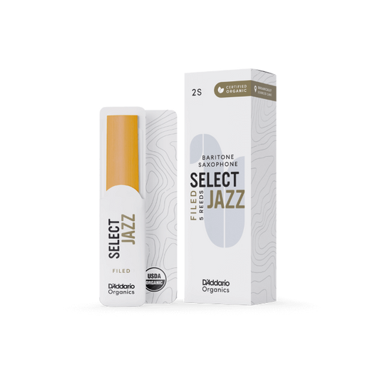 Select Jazz Organic Filed by D'Addario Baritone Saxophone Reeds (5 pack)