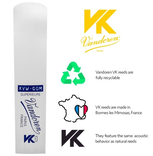 Vandoren VK1 Synthetic Bass Clarinet Reed (1 per pack)