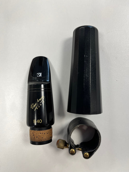 Vandoren B40 Alto Clarinet mouthpiece with Rovner cap and Ligature (pre-owned)