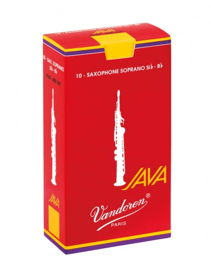 Vandoren Java Red Soprano Saxophone Reed (10)