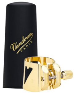 Vandoren Optimum Gold Lacquered Alto Saxophone Ligature (LC07P)