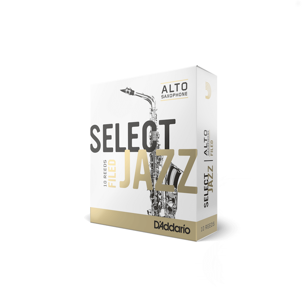 Select Jazz Filed by D'addario Alto Saxophone Reed (10)