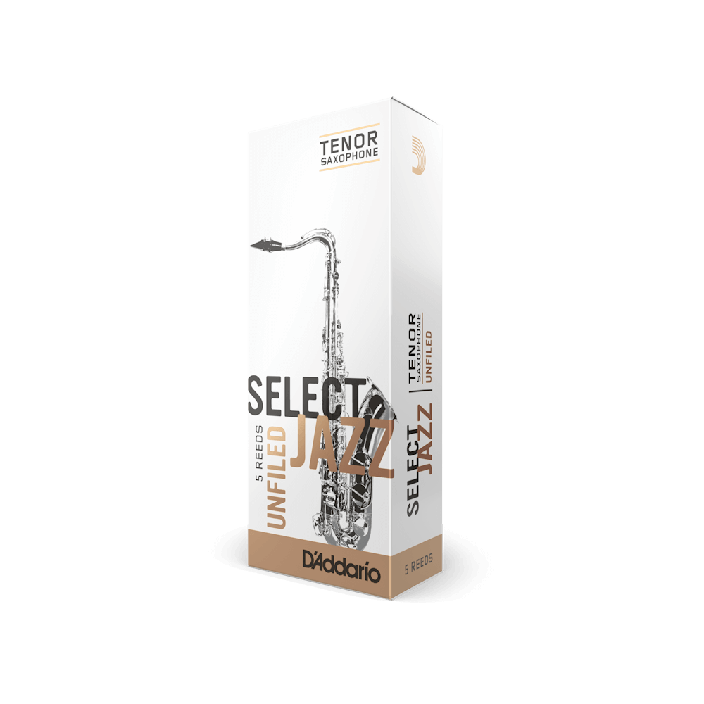 Select Jazz Un-Filed by D'addario Tenor Saxophone Reed (5)